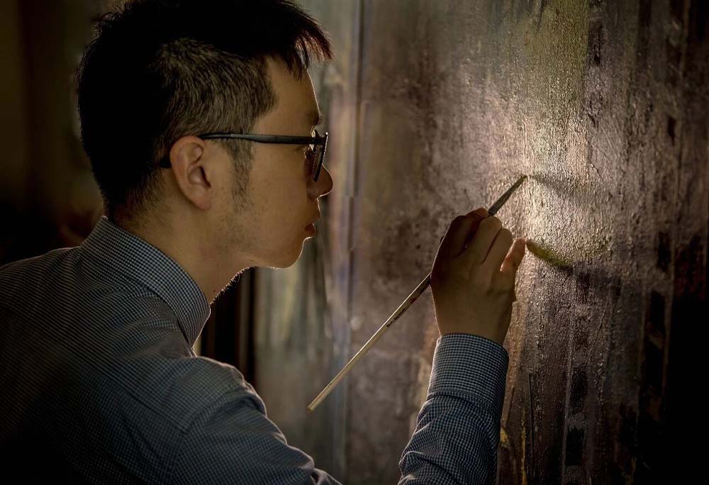 丹青绘南邦・艺心赠校园 —— 林明教授美术作品展览暨捐赠仪式